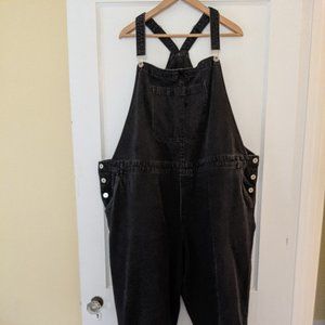 H&M Black Denim Bib Overalls (3X)